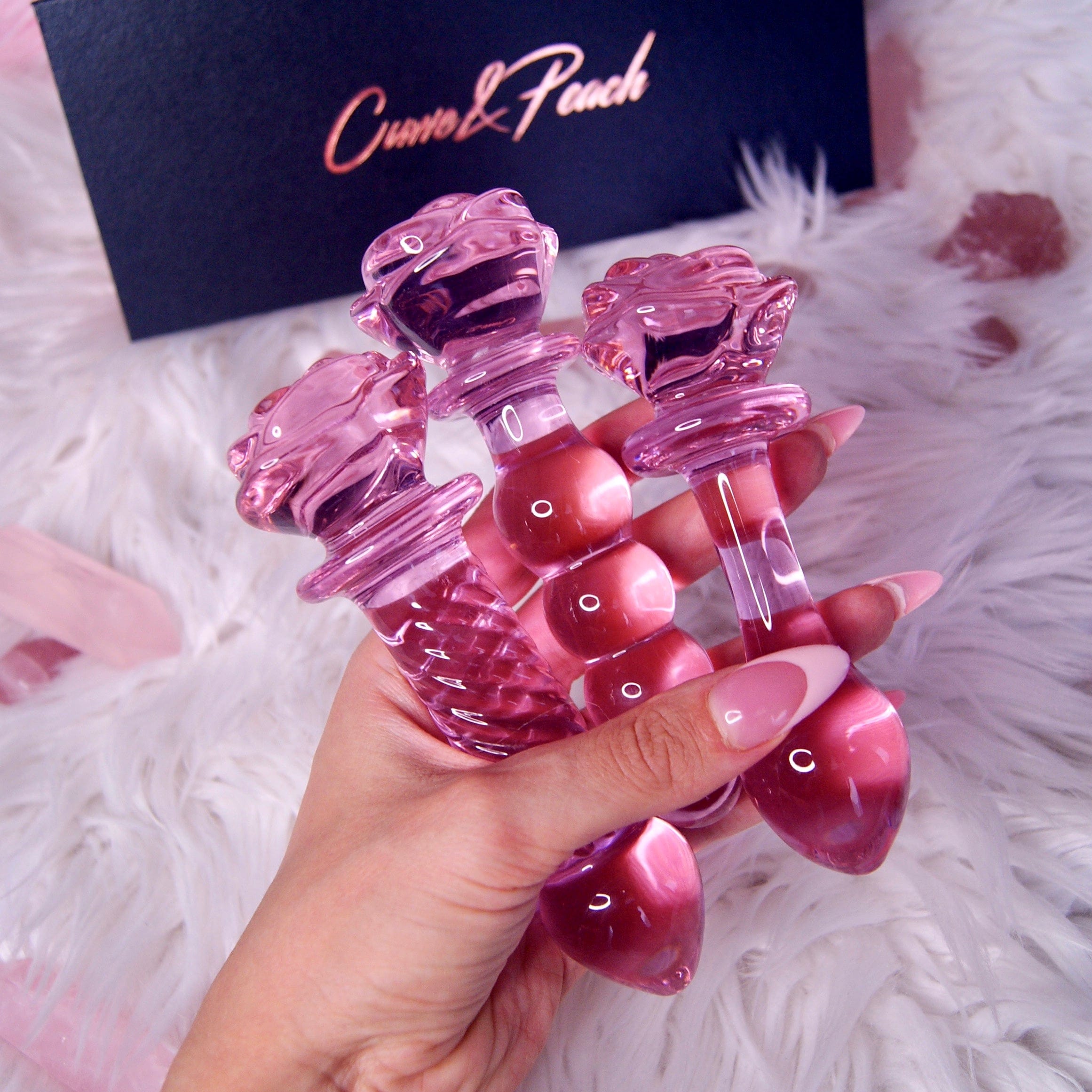 Queen Of Hearts - Premium  Glass Sex Toys - Just $43! Shop now at @curvenpeach | Pleasure Wands