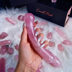 The Curve - Premium rose quartz Rose Quartz Yoni Wand - Just $139! Shop now at @curvenpeach | Pleasure Wands