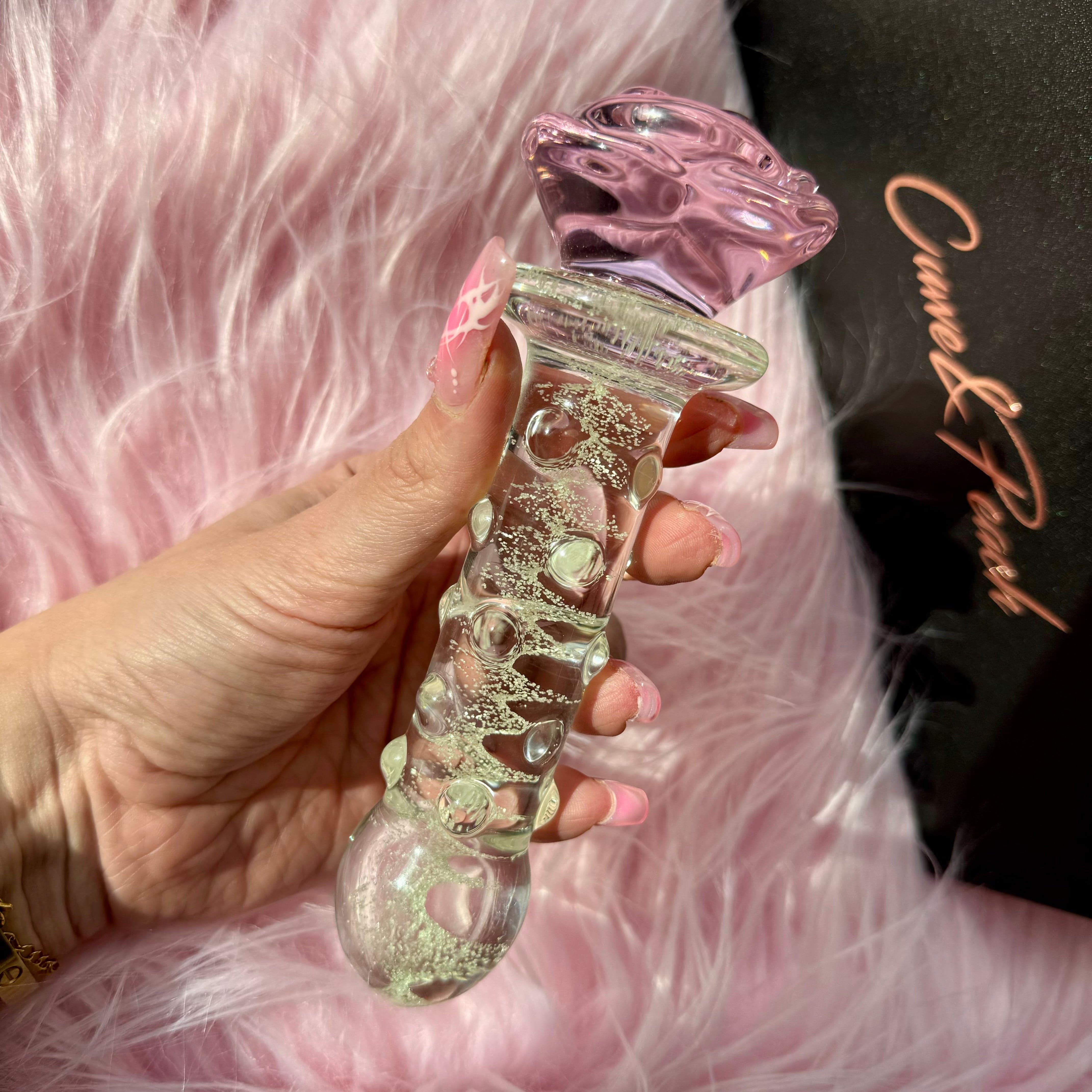 Infinity Rose - Premium  Glass Sex Toys - Just $53! Shop now at @curvenpeach | Pleasure Wands