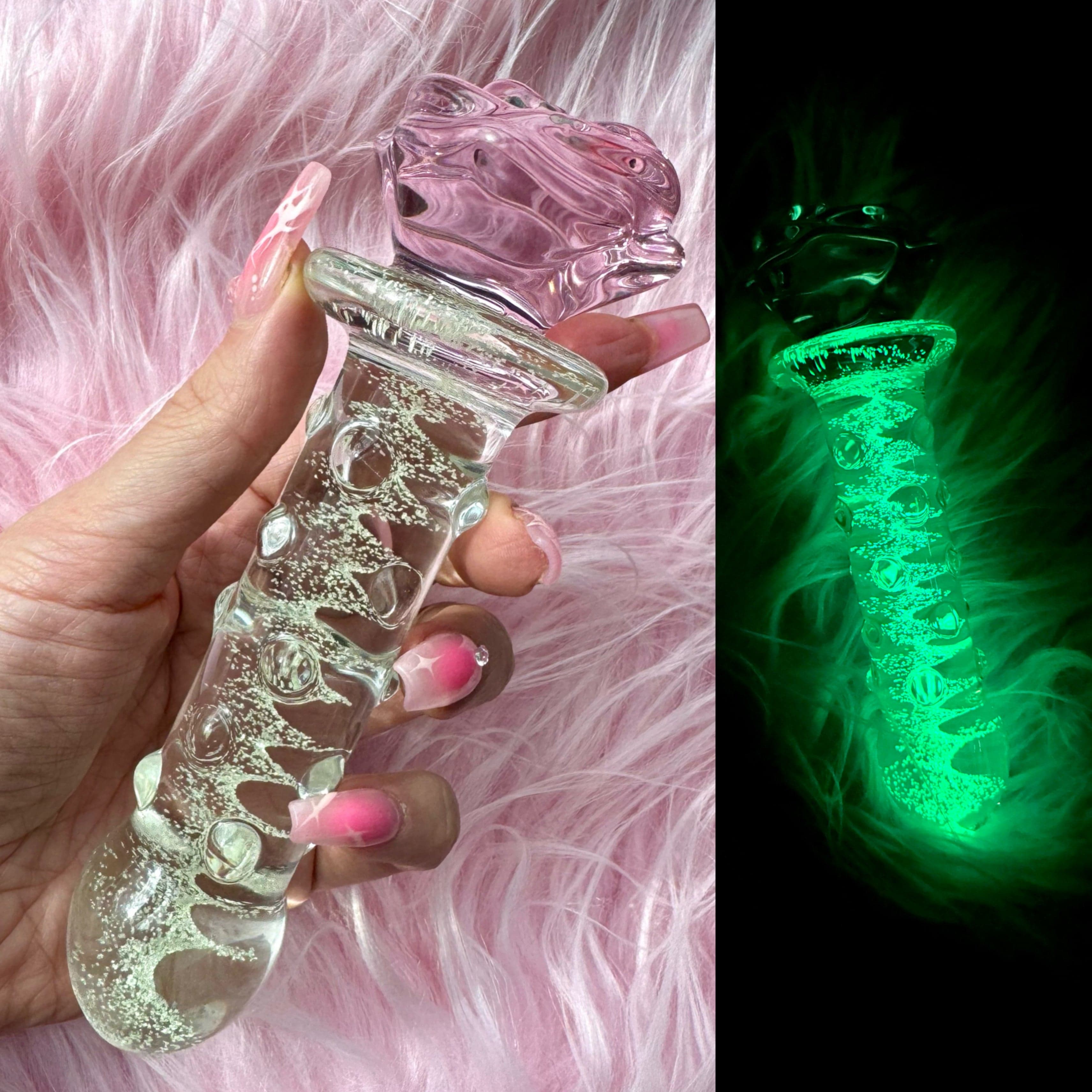 Infinity Rose - Premium  Glass Sex Toys - Just $53! Shop now at @curvenpeach | Pleasure Wands