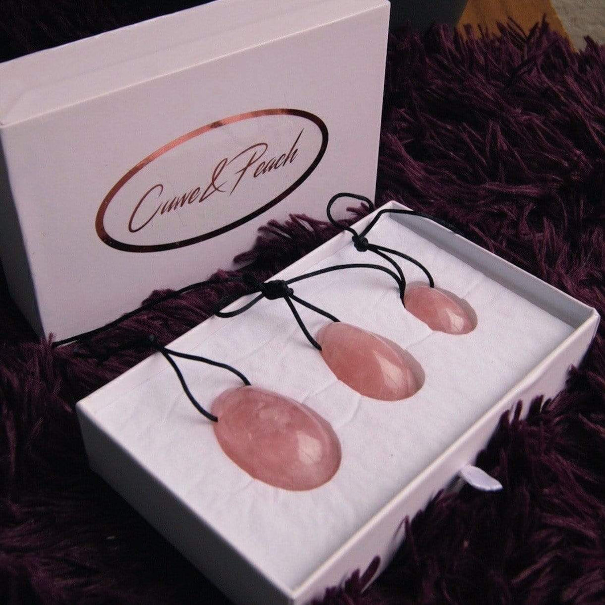 Healing Yoni Egg Set - Premium rose quartz Kegel Exerciser - Just $55! Shop now at @curvenpeach | Pleasure Wands