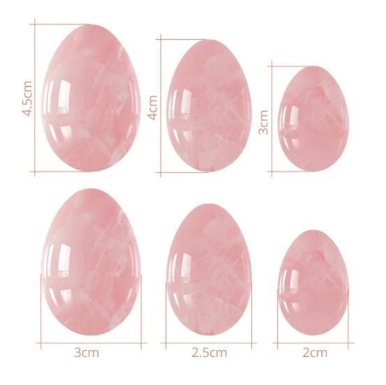 Healing Yoni Egg Set - Premium rose quartz Kegel Exerciser - Just $55! Shop now at @curvenpeach | Pleasure Wands
