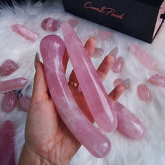 The Slim - Premium rose quartz Rose Quartz Yoni Wand - Just $118! Shop now at @curvenpeach | Pleasure Wands