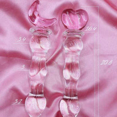 The Moon or Heart - Premium  Glass Pleasure Wand - Just $64! Shop now at @curvenpeach | Pleasure Wands